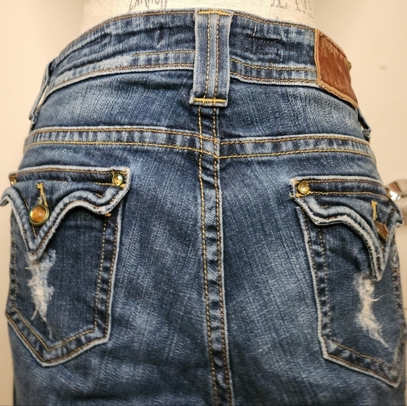 Vintage Rhinestone Skinny Jeans - Picture 5 of 11